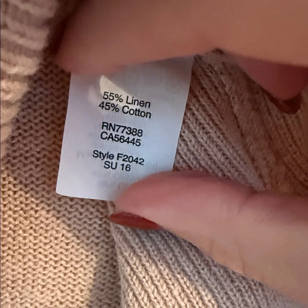 J. Crew Lightweight Sweater Soft Tan